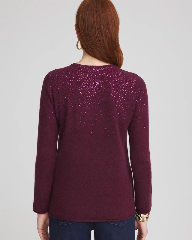 Cashmere Sequin Sweater - image 3
